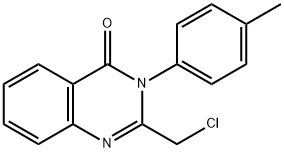 2-(氯甲基)-3-(4-甲基苯基)-4-喹唑啉酮 结构式