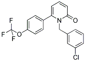 1-(3-CHLOROBENZYL)-6-[4-(TRIFLUOROMETHOXY)PHENYL]PYRIDIN-2(1H)-ONE 结构式