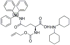 ALOC-GLN(TRT)-OH DCHA 结构式