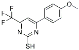 4-(TRIFLUOROMETHYL)-6-(4-METHOXYPHENYL)PYRIMIDINE-2-THIOL 结构式