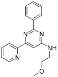 N-(2-METHOXYETHYL)-2-PHENYL-6-PYRIDIN-2-YLPYRIMIDIN-4-AMINE 结构式