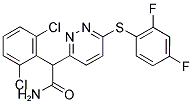 2-(2,6-Dichlorophenyl)-2-(6-[(2,4-difluorophenyl)sulfanyl]-3-pyridazinyl)acetamide 结构式