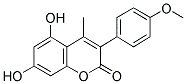 5,7-DIHYDROXY-3-(4'-METHOXYPHENYL)-4-METHYL COUMARIN 结构式