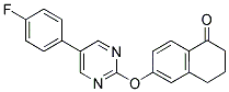 6-([5-(4-FLUOROPHENYL)PYRIMIDIN-2-YL]OXY)-3,4-DIHYDRONAPHTHALEN-1(2H)-ONE 结构式