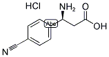 (S)-3-Amino-3-(4-cyano-phenyl)-propanoic acid hydrochloride 结构式