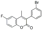 3-(3-BROMOPHENYL)-6-FLUORO-4-METHYLCOUMARIN 结构式