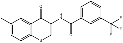 N-(6-METHYL-4-OXO-3,4-DIHYDRO-2H-THIOCHROMEN-3-YL)-3-(TRIFLUOROMETHYL)BENZENECARBOXAMIDE