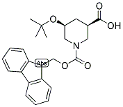 FMOC-O-TERT-BUTYL-L-BETA-HOMOHYDROXYPROLINE 结构式