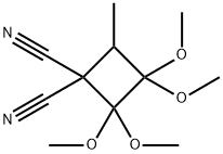 2,2,3,3-TETRAMETHOXY-4-METHYLCYCLOBUTANE-1,1-DICARBONITRILE 结构式