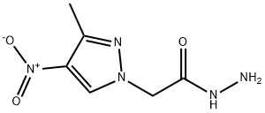 2-(3-甲基-4-硝基-1H-吡唑-1-基)乙酰肼 结构式