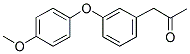 (3-(4-METHOXYPHENOXY)PHENYL)ACETONE 结构式