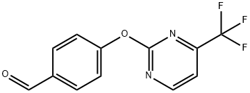 4-((4-(三氟甲基)嘧啶-2-基)氧基)苯甲醛 结构式