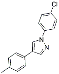 1-(4-CHLOROPHENYL)-4-(4-METHYLPHENYL)-1H-PYRAZOLE 结构式