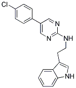 5-(4-CHLOROPHENYL)-N-[2-(1H-INDOL-3-YL)ETHYL]PYRIMIDIN-2-AMINE 结构式