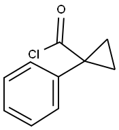 1-PHENYL-CYCLOPROPANECARBONYL CHLORIDE 结构式