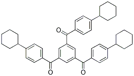 [3,5-BIS(4-CYCLOHEXYLBENZOYL)PHENYL](4-CYCLOHEXYLPHENYL)METHANONE 结构式