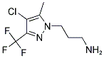 3-(4-CHLORO-5-METHYL-3-TRIFLUOROMETHYL-PYRAZOL-1-YL)-PROPYLAMINE 结构式