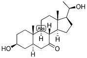 5-ALPHA-PREGNAN-3-BETA, 20-BETA-DIOL-7-ONE 结构式