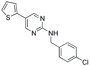 N-(4-CHLOROBENZYL)-5-THIEN-2-YLPYRIMIDIN-2-AMINE 结构式