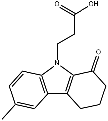3-(6-METHYL-1-OXO-1,2,3,4-TETRAHYDRO-CARBAZOL-9-YL)-PROPIONIC ACID 结构式