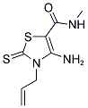 3-Allyl-4-amino-2-thioxo-2,3-dihydro-thiazole-5-carboxylic acid methylamide 结构式