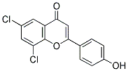 6,8-DICHLORO-4'-HYDROXYFLAVONE 结构式