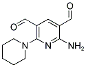 2-AMINO-6-(1-PIPERIDINYL)-3,5-PYRIDINEDICARBALDEHYDE 结构式