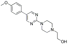 2-(4-[5-(4-METHOXYPHENYL)PYRIMIDIN-2-YL]PIPERAZIN-1-YL)ETHANOL 结构式