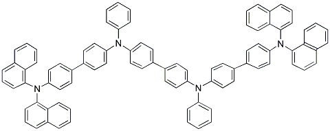 N,N'-BIS(PHENYL)-N,N'-BIS(4'-(N,N-BIS(NAPHTH-1-YL)AMINO)BIPHENYL-4-YL)BENZIDINE 结构式