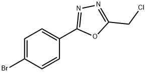 2-(4-BROMO-PHENYL)-5-CHLOROMETHYL-[1,3,4]OXADIAZOLE 结构式