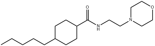 N-(2-MORPHOLINOETHYL)-4-PENTYLCYCLOHEXANECARBOXAMIDE 结构式