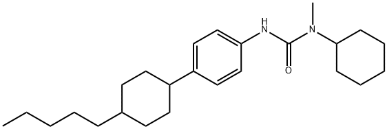 N-CYCLOHEXYL-N-METHYL-N'-[4-(4-PENTYLCYCLOHEXYL)PHENYL]UREA 结构式