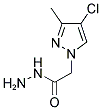 (4-CHLORO-3-METHYL-PYRAZOL-1-YL)-ACETIC ACID HYDRAZIDE 结构式