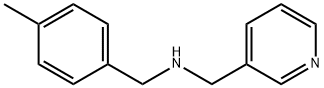 N-(4-甲基苄基)-1-(吡啶-3-基)甲胺 结构式