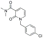 N,N-DIMETHYL-1-(4-CHLOROBENZYL)-2-PYRIDONE-3-CARBOXAMIDE 结构式