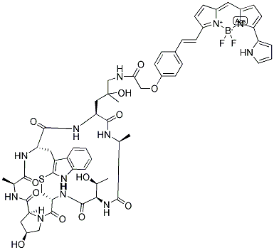 BODIPY(R) 650/665 PHALLOIDIN 结构式