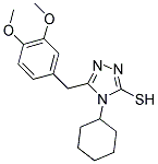 4-CYCLOHEXYL-5-(3,4-DIMETHOXY-BENZYL)-4H-[1,2,4]TRIAZOLE-3-THIOL 结构式