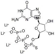 GUANOSINE-5'-O-(1-THIOTRIPHOSPHATE) LITHIUM SALT 结构式