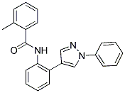 2-METHYL-N-[2-(1-PHENYL-1H-PYRAZOL-4-YL)PHENYL]BENZAMIDE 结构式