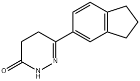 6-(2,3-DIHYDRO-1H-INDEN-5-YL)-4,5-DIHYDRO-3(2H)-PYRIDAZINONE 结构式