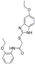 2-[(5-ETHOXY-1H-BENZIMIDAZOL-2-YL)THIO]-N-(2-ETHOXYPHENYL)ACETAMIDE 结构式