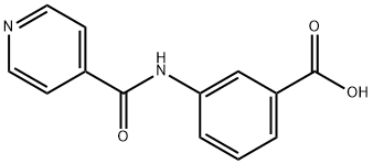 3-(异烟酰胺)苯甲酸 结构式