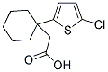 [1-(5-CHLOROTHIEN-2-YL)CYCLOHEXYL]ACETIC ACID 结构式