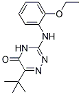 6-TERT-BUTYL-3-(2-ETHOXY-PHENYLAMINO)-4H-[1,2,4]TRIAZIN-5-ONE 结构式