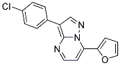 3-(4-CHLOROPHENYL)-7-(2-FURYL)PYRAZOLO[1,5-A]PYRIMIDINE 结构式