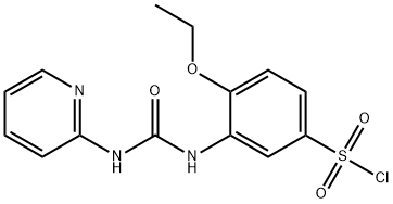 4-ETHOXY-3-(3-PYRIDIN-2-YL-UREIDO)-BENZENESULFONYL CHLORIDE 结构式