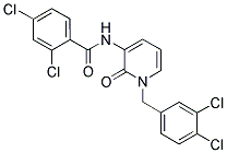 3-[(2,4-DICHLOROBENZOYL)AMINO]-1-(3,4-DICHLOROBENZYL)-2-PYRIDONE 结构式