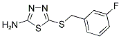 5-[(3-FLUOROBENZYL)SULFANYL]-1,3,4-THIADIAZOL-2-AMINE 结构式