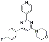 4-[6-(4-FLUOROPHENYL)-2-PYRIDIN-4-YLPYRIMIDIN-4-YL]MORPHOLINE 结构式