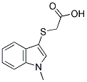 1-METHYLINDOLE-3-THIOACETIC ACID 结构式